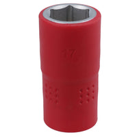 1/2in drive VDE Insulated Shallow Metric Socket 6 Sided Single Hex 1000 V