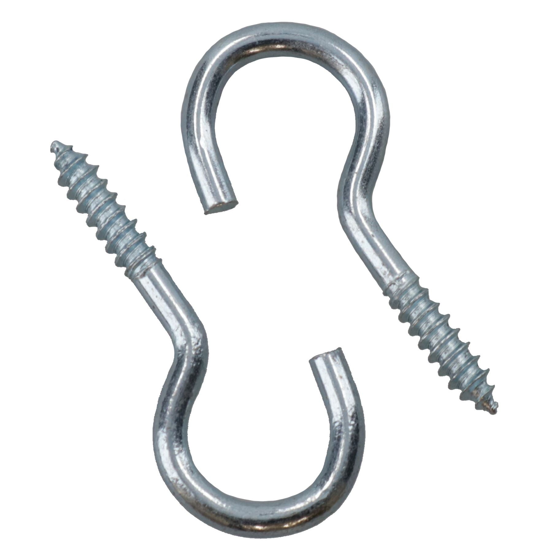 Screw Hook Fasteners Hangers Zinc Coated Finish 12mm Dia 40mm length