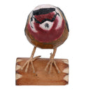 Small Metal British Bird Hand Carved Wooden Goldfinch Home Garden Décor Gift