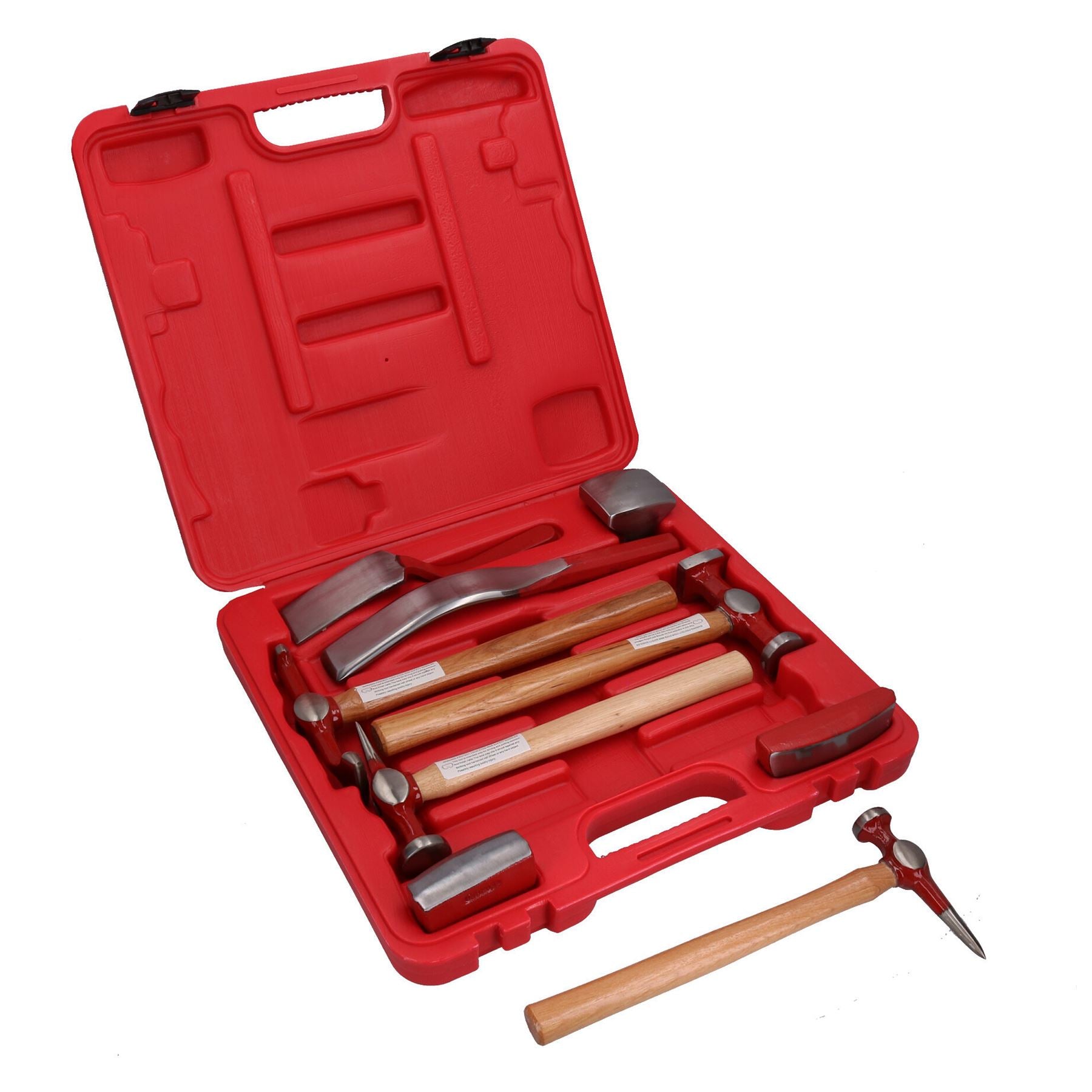 Auto body Repair Kit Panel Beating Hickory Hammers Dollies Shrinking Moulding