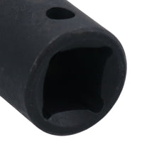 3/8in Drive Shallow Stubby Metric Impacted Impact Socket 6 Sided Single Hex