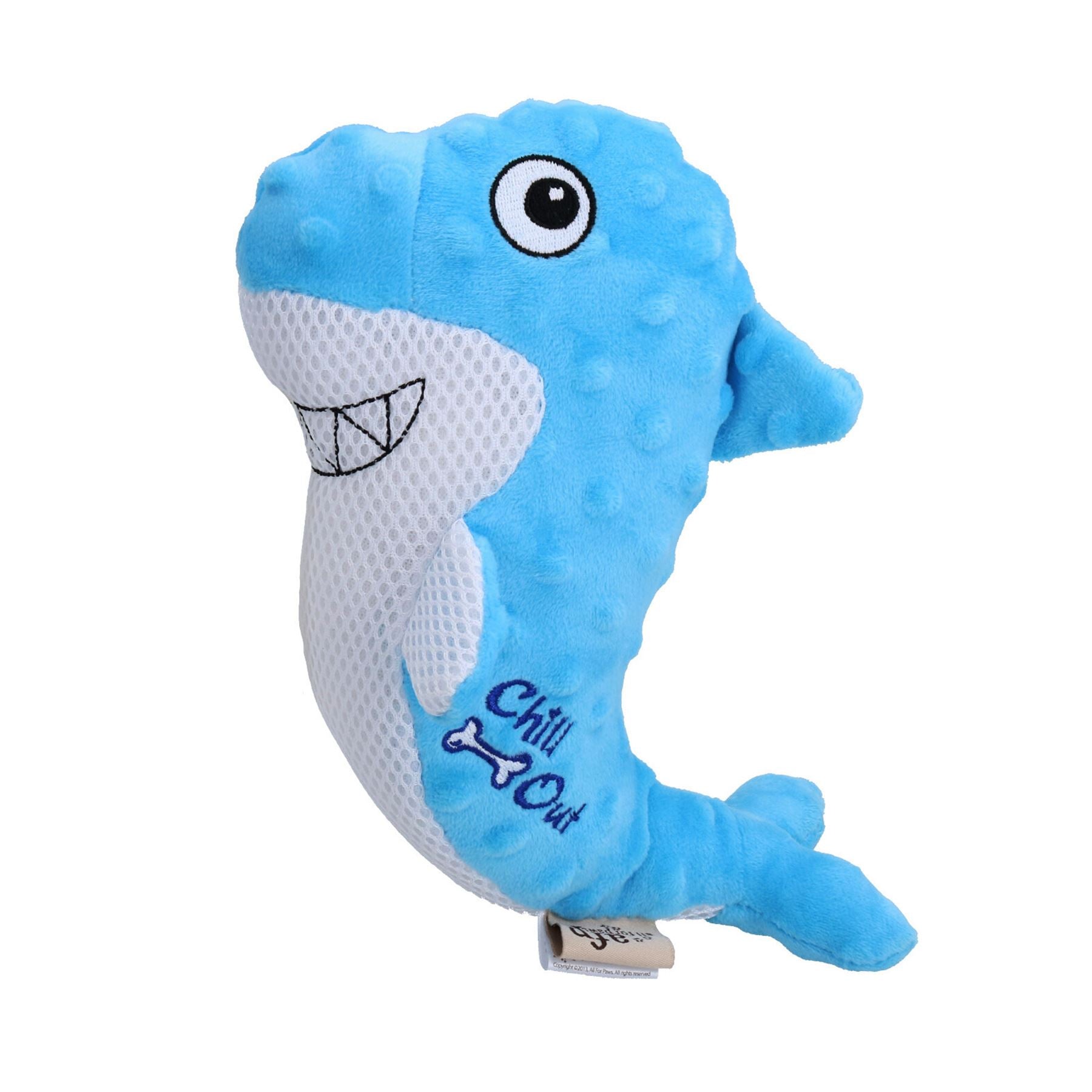 Chill Out Shark Dog Plush Hydration Cooling Summer Play Toy Home Pet Toy