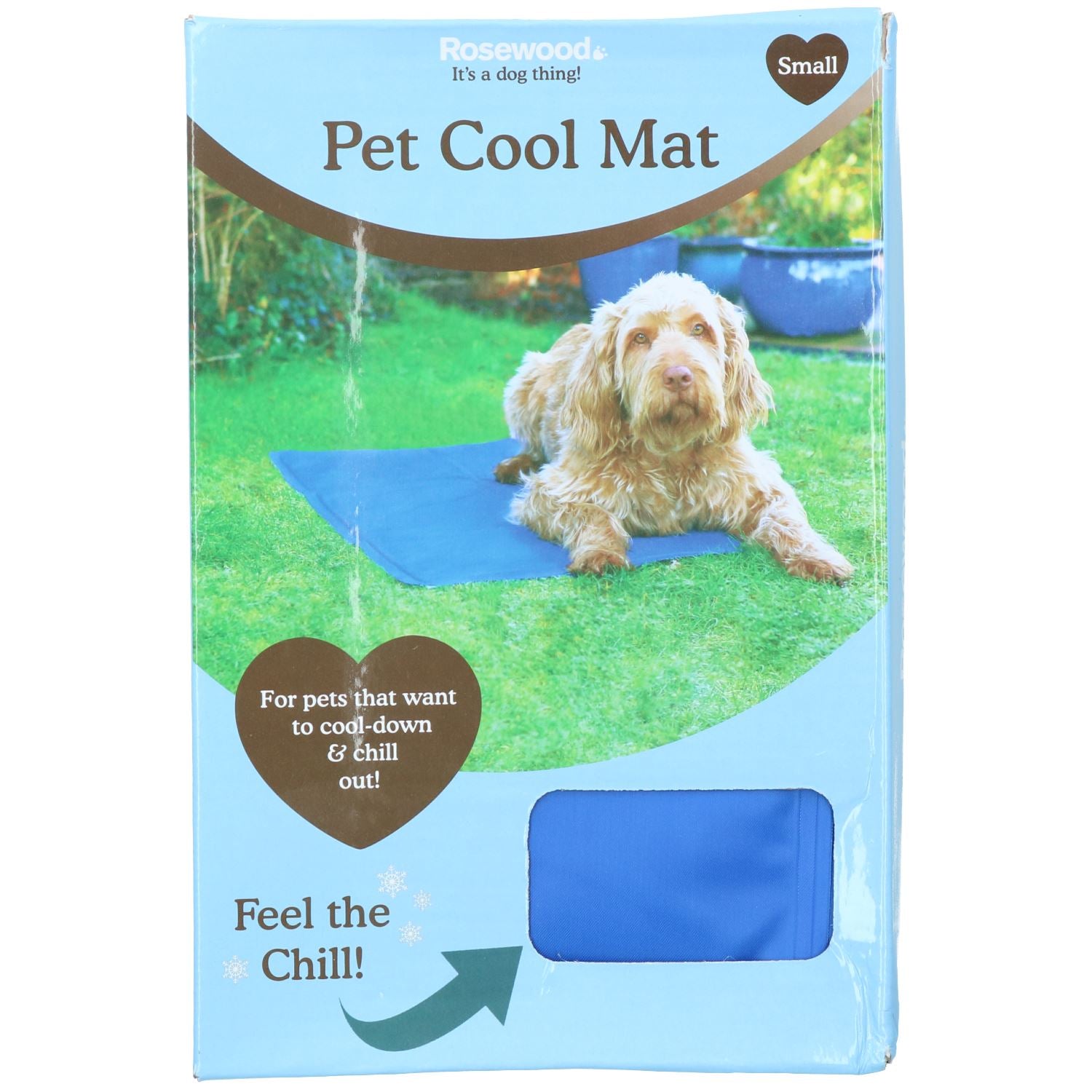 Small Pet Chillax Pet Cooling Gel Mat Dog Cat Heat Relief Pad 45x45cm