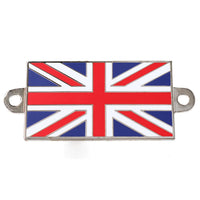 Enamelled Union Jack Flag Badge Metal Classic GB Car Emblem