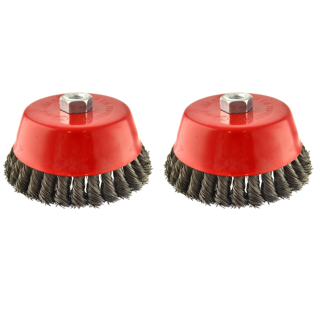 Wire Cup Brush Wheel 150mm for 7" or 9" Angle Grinder Twist Knot AU010_2Pk