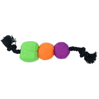 Dog Puppy Small Halloween Gift Plush Comfort Squeaky BOO Rope Play Toy