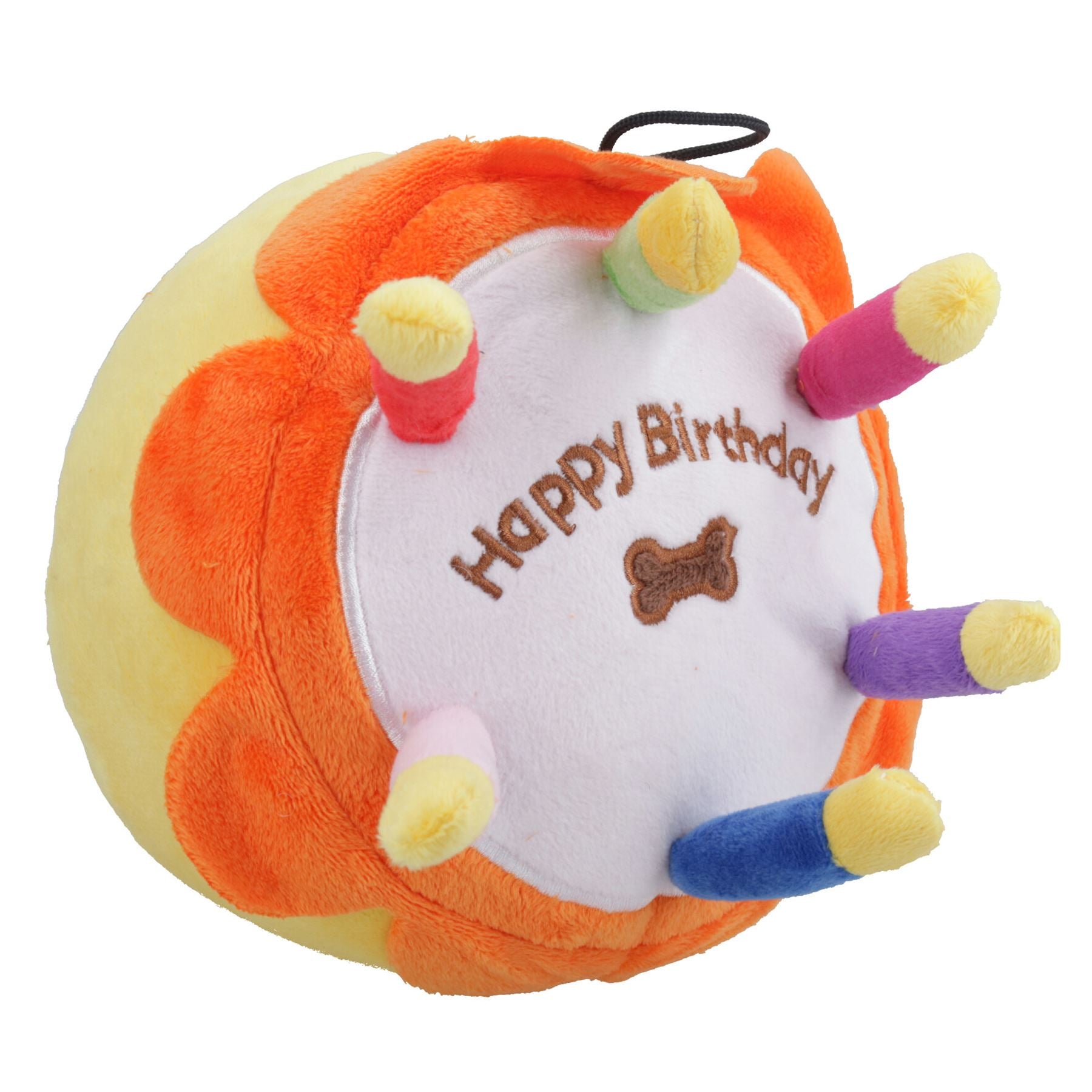 Super Soft Plush Squeaky Large Birthday Cake Toy Dog Puppy Happy Birthday Gift