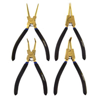 Internal External Circlip Plier Pliers Set Ni-Fe Finish 7" 175mm 4pc Set Bergen