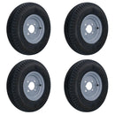 4.80 x 8 / 400 x 8 Inch Trailer Wheel + Tyre 4 Stud 4” PCD 4 Ply 265kg Max Load