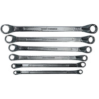 Metric Double Ended Bi-hex Ring Spanners 6mm - 17mm 6 Spanners 12 Sizes