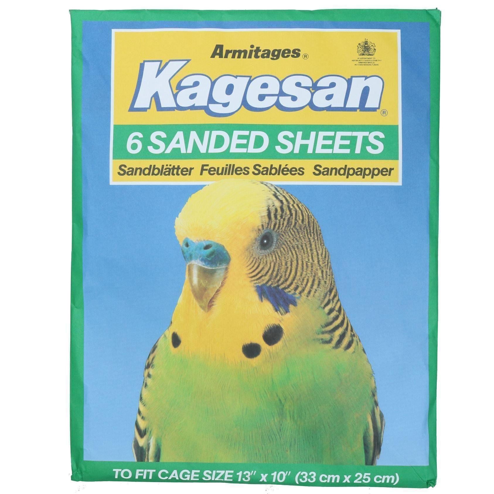 Sanded Sheets Sandpaper Cage Lining Budgies Caged Birds - 4 Sizes Available