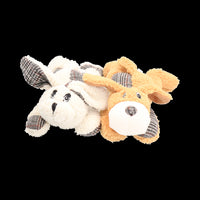 Dylan Dog  & Sniffer Rabbit Comfort Plush Soft Dog Toy Bundle With Squeak