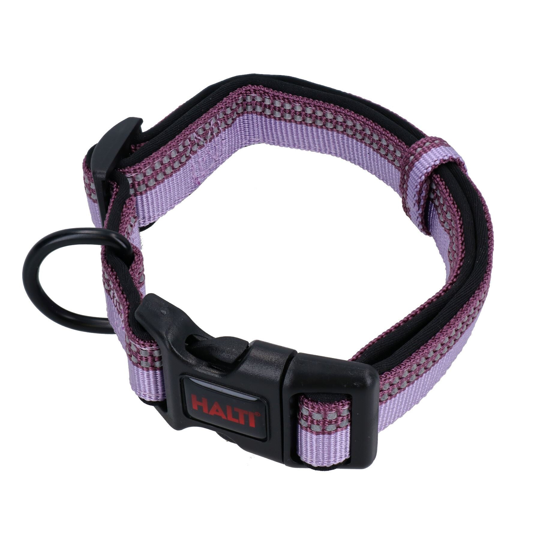 Medium Purple Halti Comfort Padded Adjustable Strong Reflective Dog Collar