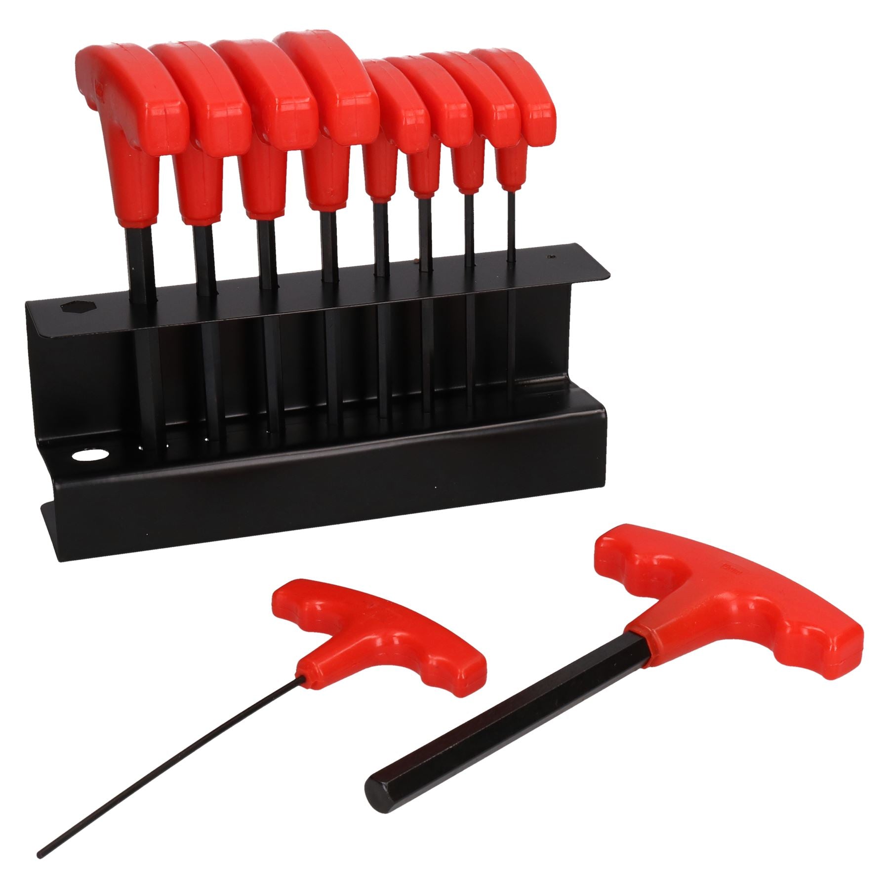 Metric MM T Handle Allen Hex Key Wrench Set 2mm - 10mm 10pc Set