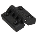 Black Polyamide Hinge Reinforced Plastic 39x39mm Italian Made Industrial Quality