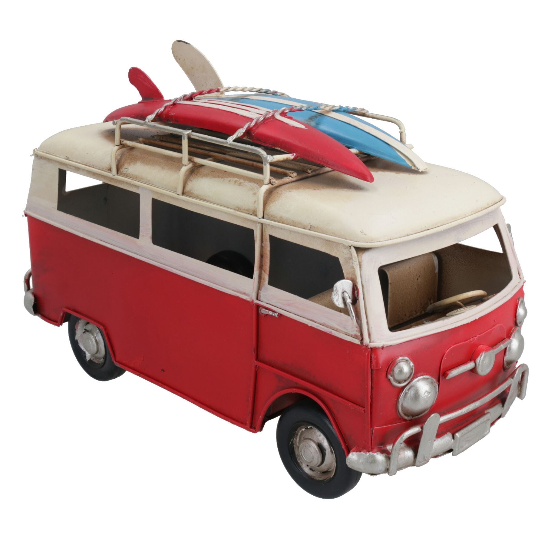 Quality Retro Metal Vintage Camper Van Metal Model Replica Ornament Gift