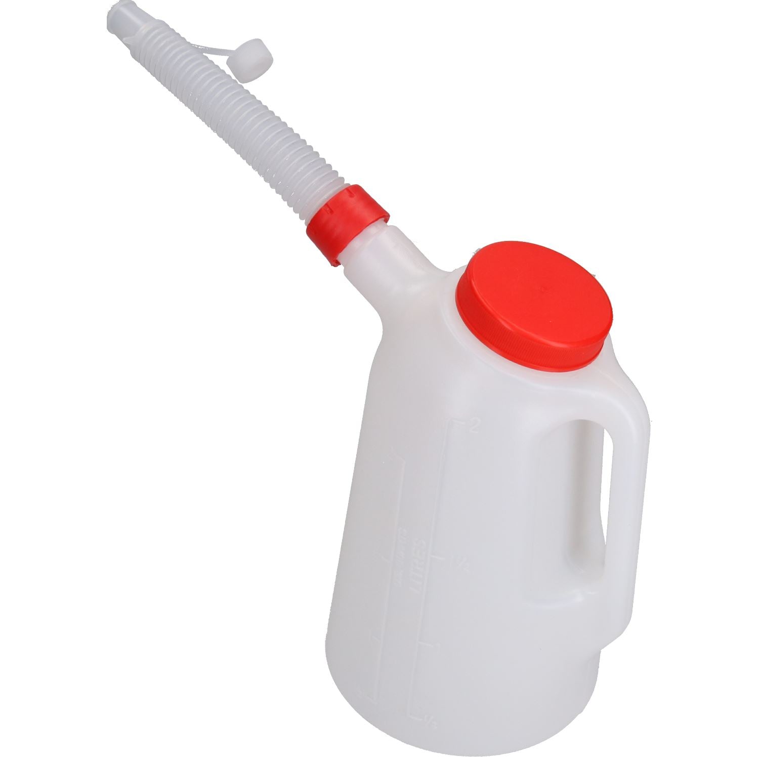 Measuring Pouring Jug 2 Litre Capacity with Flexible Spout for Fuels Liquids Water