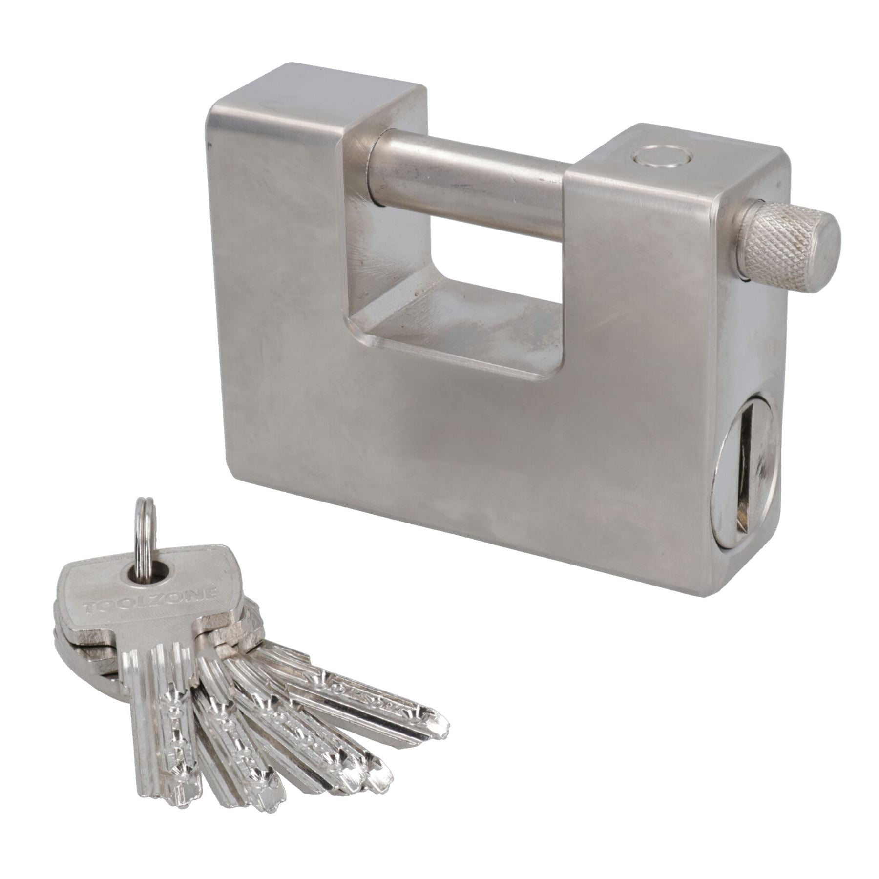 95mm Heavy Duty Padlock Lock For Steel Shutters Warehouse Containers 5 Keys