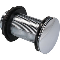 1-1/4" 32mm Push-button Quick-Clac Chrome-Plated Brass Basin Bath Plug Unslotted