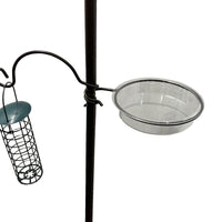 Outdoor Garden Wild Bird Feeding Station Holder with Hanging Feeders Bathing