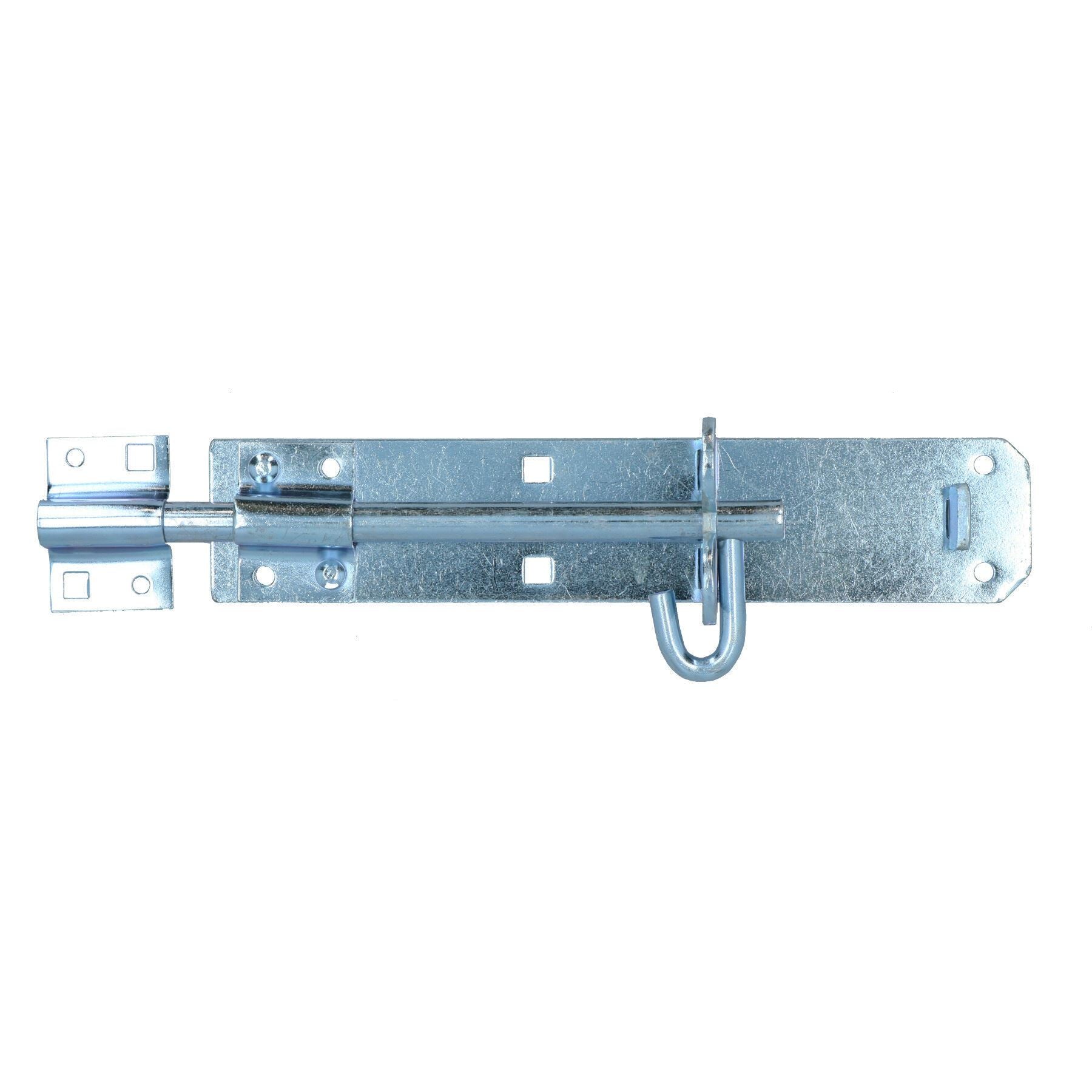 8” (200mm) Galvanised Brenton Slip Bolt Padbolt Slide Latch Lock Sheds Gates