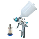 HVLP Gravity Feed Spray Gun 1.4mm Nozzle 1/4" BSP In Line Moisture Trap