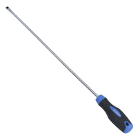 Flat Head Extra Long Screwdriver Total Length 400mm with Rubber Handle TE692