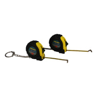 2 x 1 Metre Key Ring Tape Measures Measuring Metric Imperial Measurements