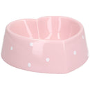 Heart Shaped Poka Dot Small Animal Puppy Kittens Small Dog Bowl 15cm/300ml