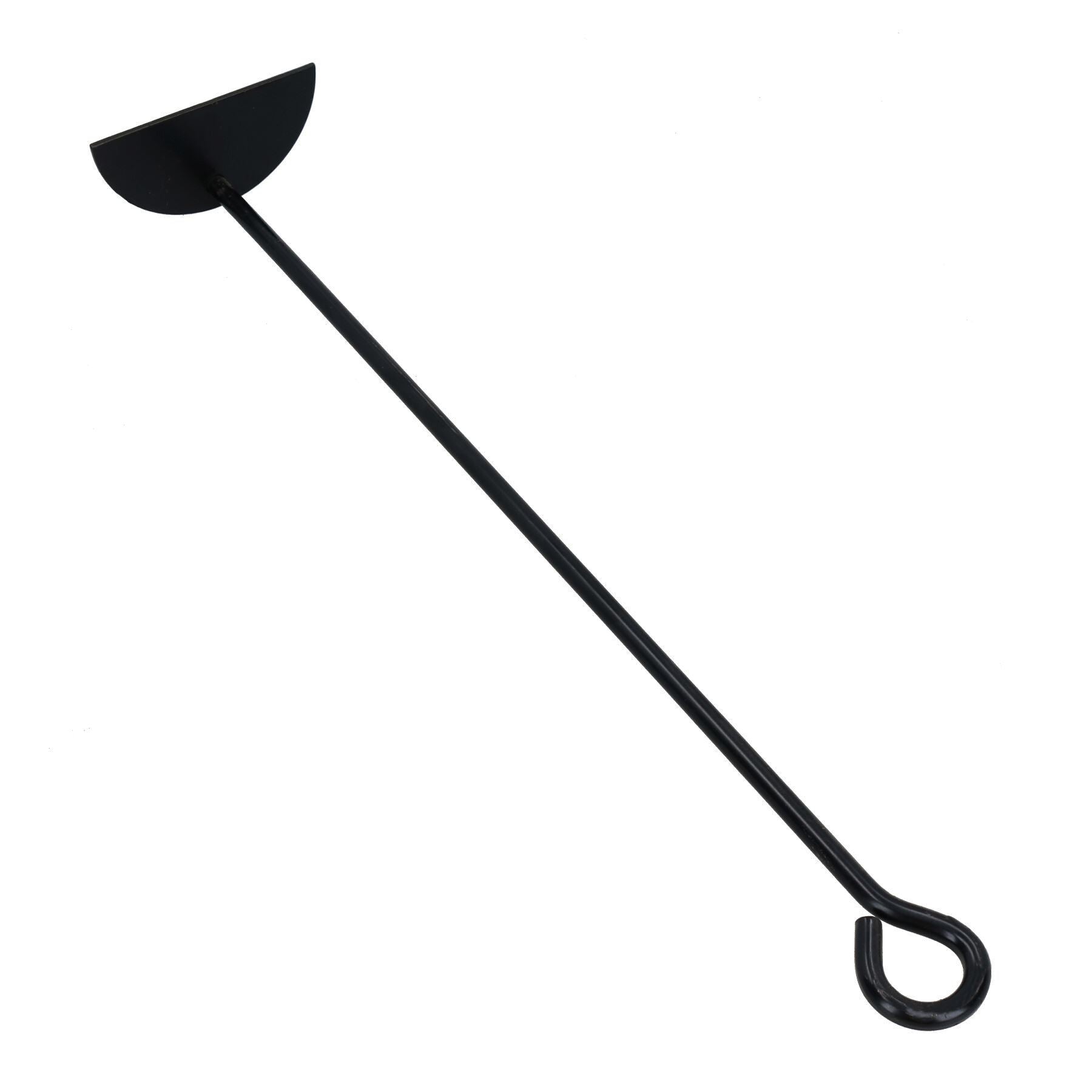 D Ash Rake Scraper & Shovel For Flues Wood Burner Fire Coal Steel Metal Black