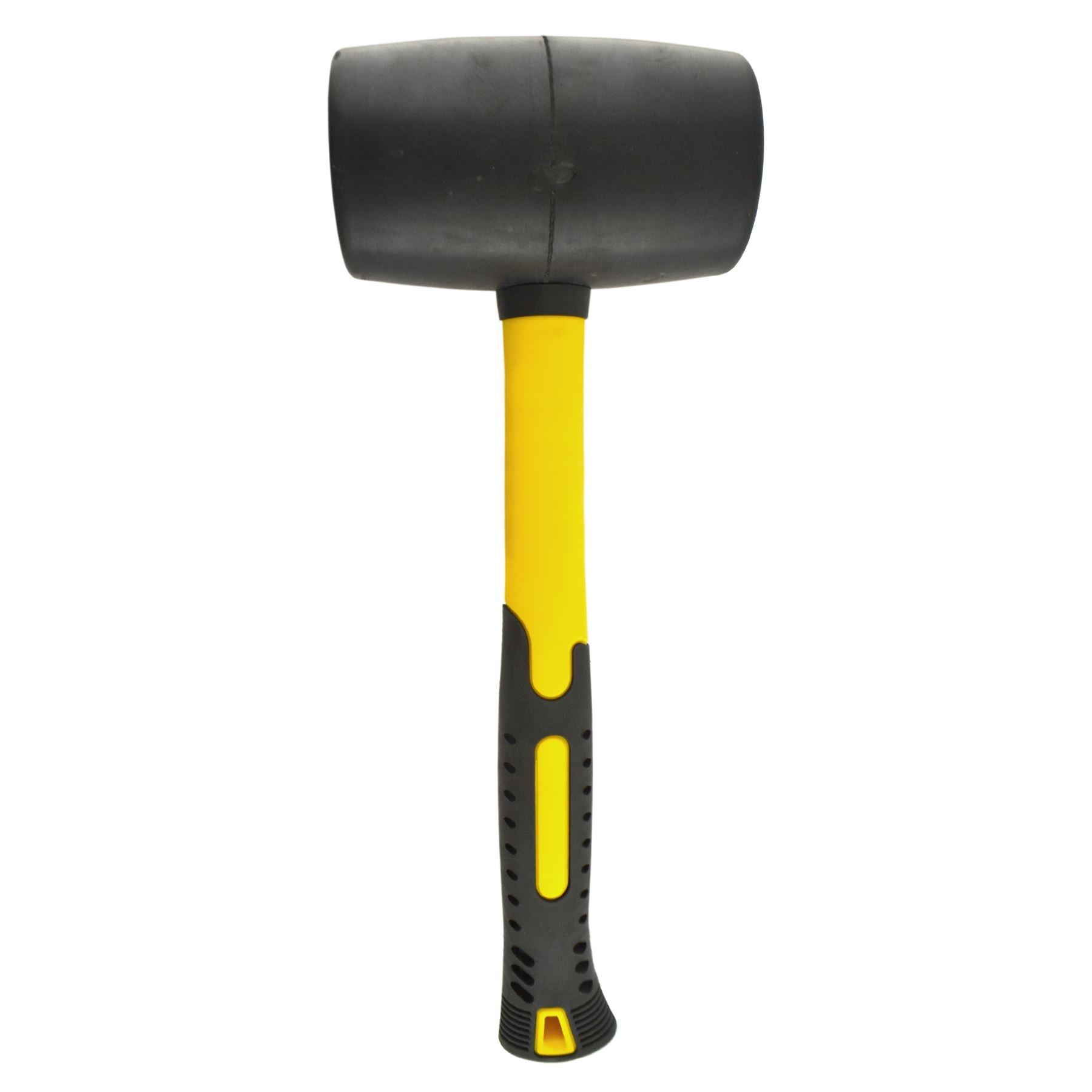 32oz Black Rubber Mallet 70% Fibreglass Handle Hammer Non Marking TE892