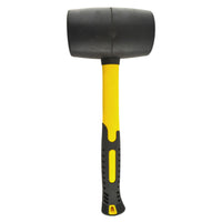 32oz Black Rubber Mallet 70% Fibreglass Handle Hammer Non Marking TE892