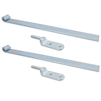 HD Long Tailgate Straight Hinge 460mm x 40mm + 12.5mm Bolt on Gudgeon Pin