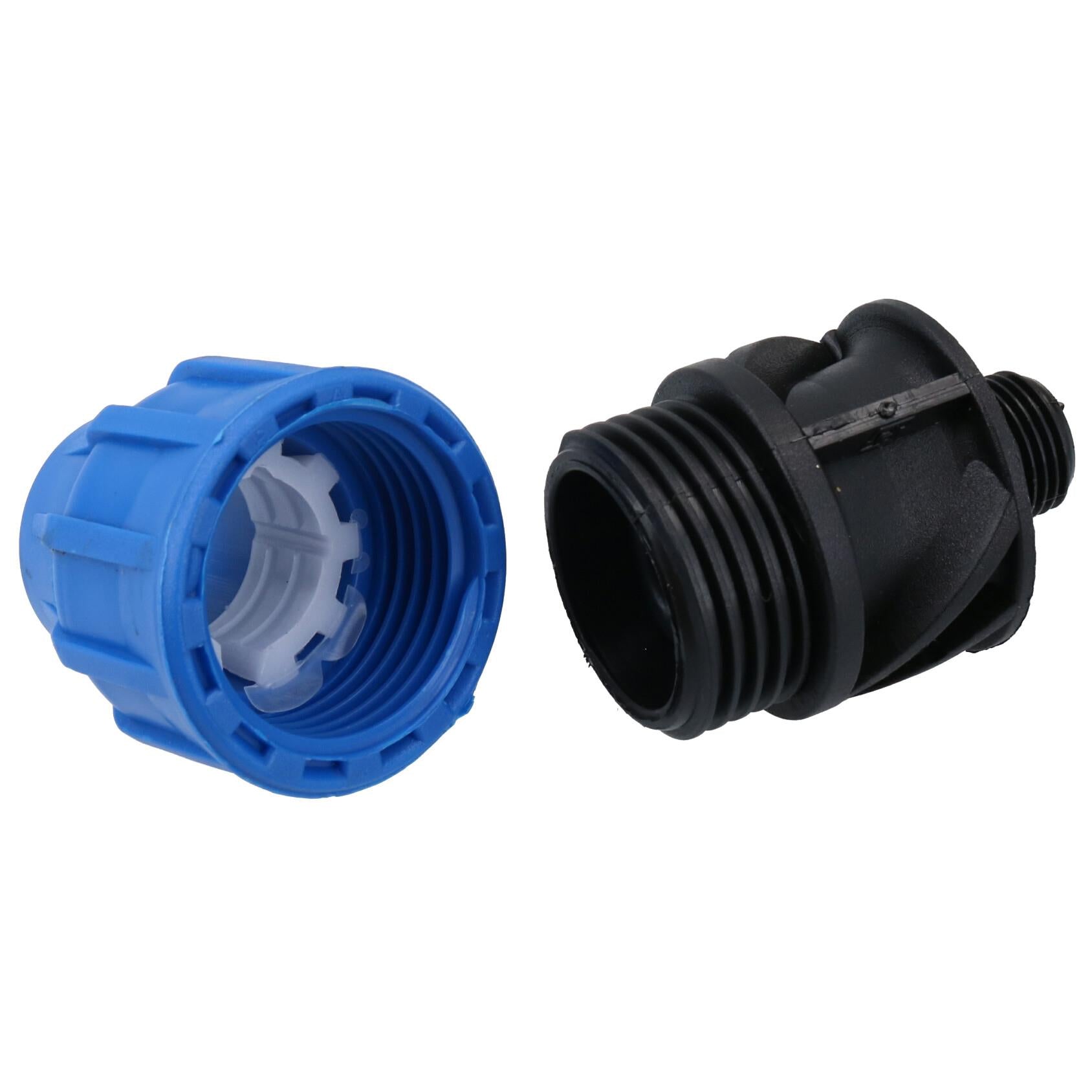 25mm x 1/2" MDPE Male Adapter Compression Coupling Fitting Water Pipe PN16