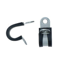 Pack of 10 Stainless Steel Rubber Lined P Clips Pipe Cable Clamp