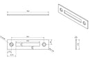 Door Locker Hatch Lock Catch Trailer Truck Steel Tongue & Striker Plate