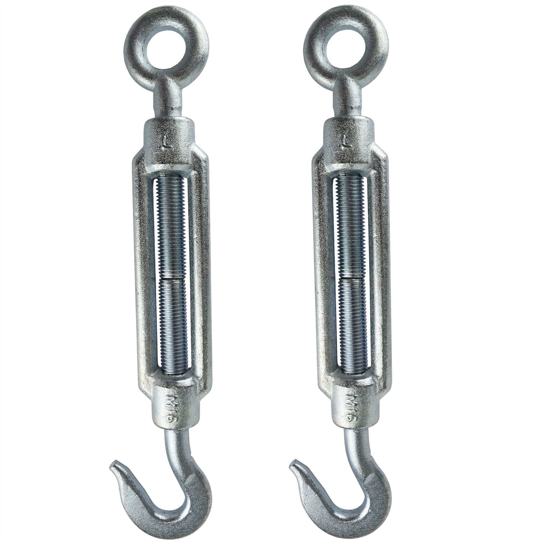 Straining Screw / Turnbuckle Hook to Eye Galvanised Rigging M16