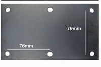 500KG Mounting Plate (Single) 8 Hole Suspension Unit Welding Weld On Plate