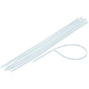 White Nylon Cable Ties Zip Lock Ties 100 Pack Strong Plastic Heavy Duty