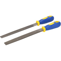 2pc Metalworking Metal Engineering T12 Files Half Round + Flat 150mm Length