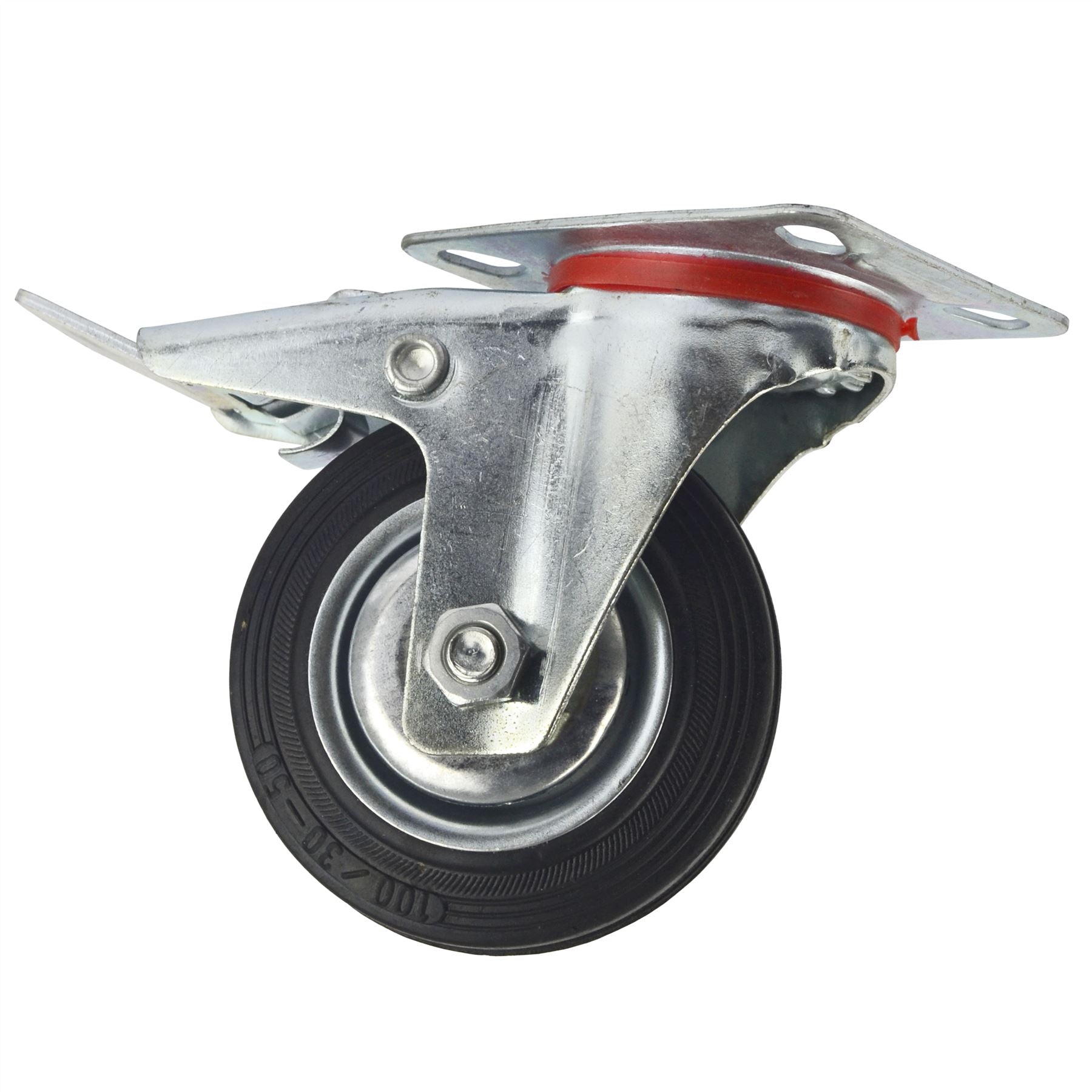 3” 4” 5” 6” Swivel Castors with Brakes Rubber Steel Caster Wheels Trolley