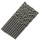 1 - 8mm 10pk HSS Metric Steel Split Point Drill Bits for Metal Steel Wood