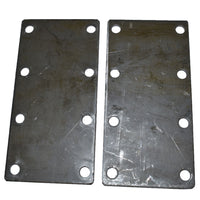 750KG Mounting Plate (Pair) 8 Hole Suspension Unit Welding Weld On Plate