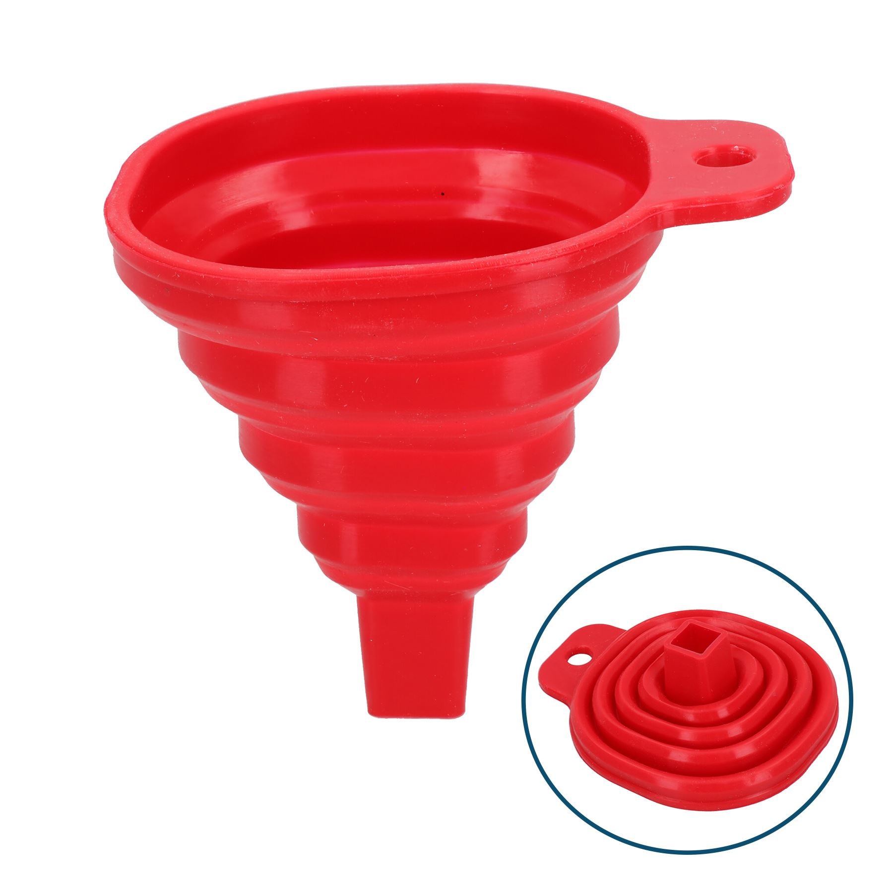 Silicone Flexible Mini Collapsible Folding Foldable Funnel -40c – 230c Kitchen