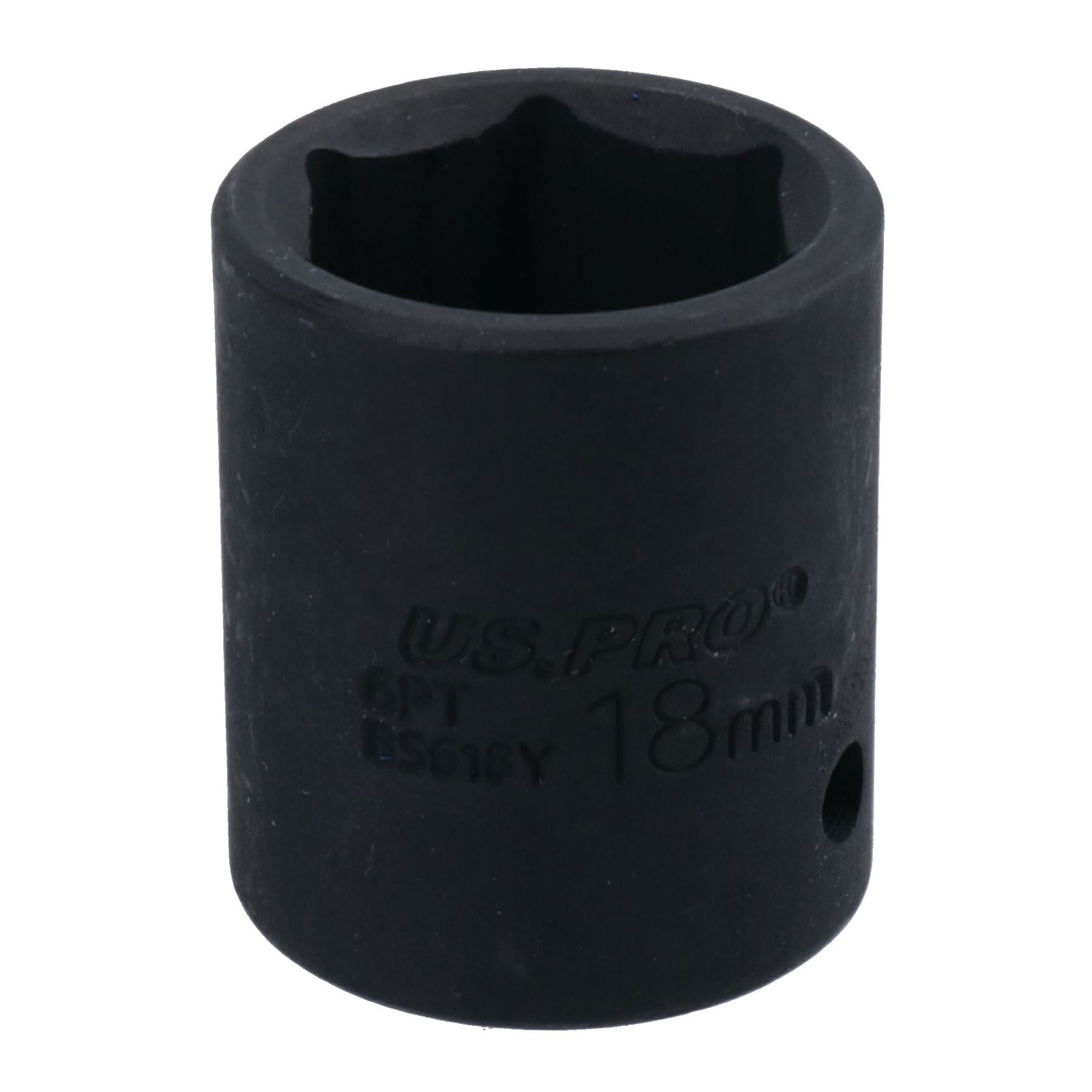 3/8in Drive Shallow Stubby Metric Impacted Impact Socket 6 Sided Single Hex