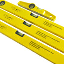 4pc Spirit Level Set 0.5 Mm/M With Ba 24" 72" 48" & 10" Scaffold Level TE840