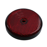 Round Side Reflectors Amber, Red or White for Trailers Fence / Gate Posts