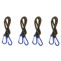 24” Bungee Strap with Aluminium Carabiners Hook Tie Down Fastener Holder