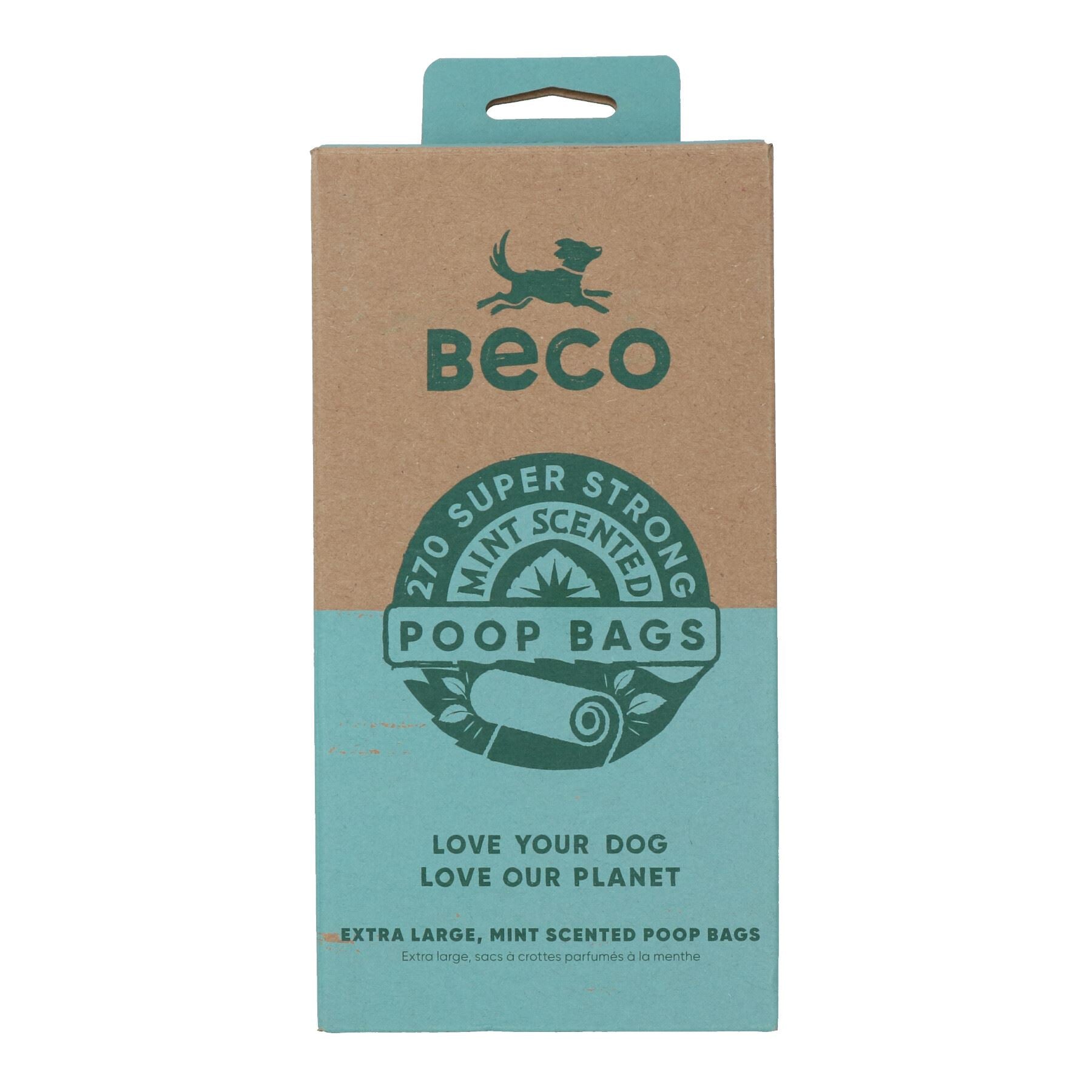 Eco Friendly Large Durable Leakproof Mint Scented Dog Waste Bags 270 Bags