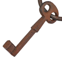 Large Jailer Rust Keys Cast Iron Door Rustic Decoration Garden Tool Shed House